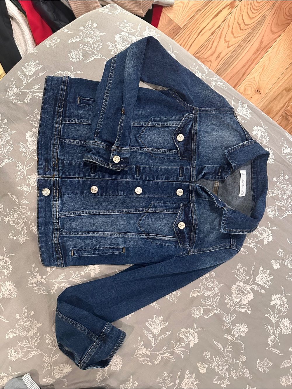 Mango Girls Dark Blue Denim Jean Jacket